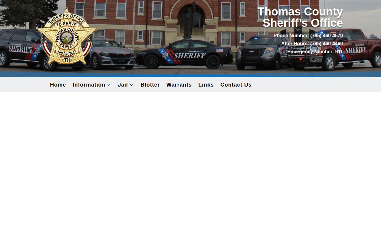 Thomas County 24-hour release research showing the blank intake report interface